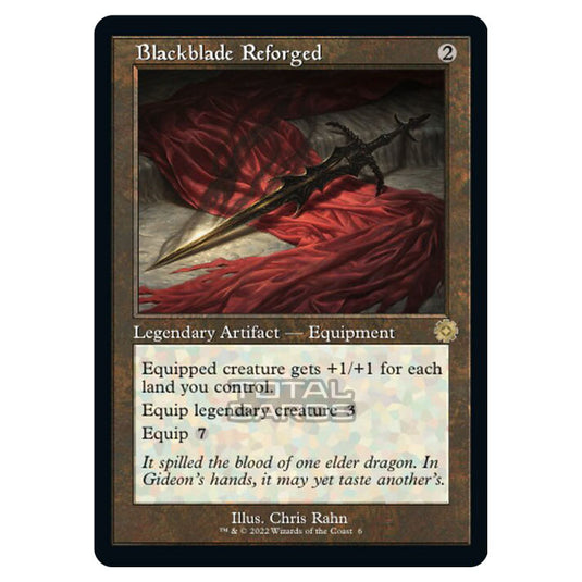 Magic The Gathering - The Brothers War - Retro Artifacts - Blackblade Reforged (Retro Frame Artifact) - 006