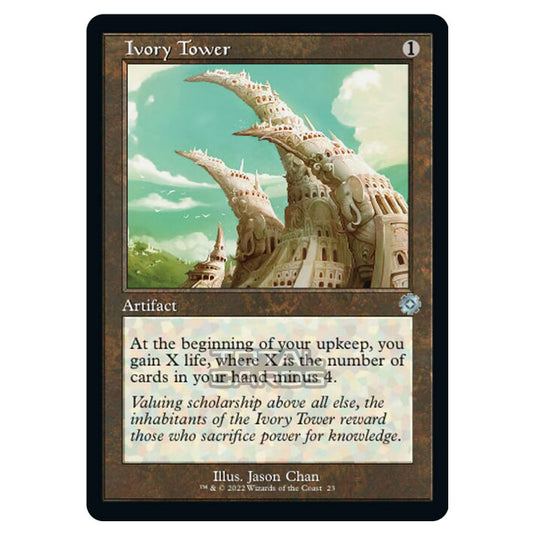 Magic The Gathering - The Brothers War - Retro Artifacts - Ivory Tower (Retro Frame Artifact) - 023