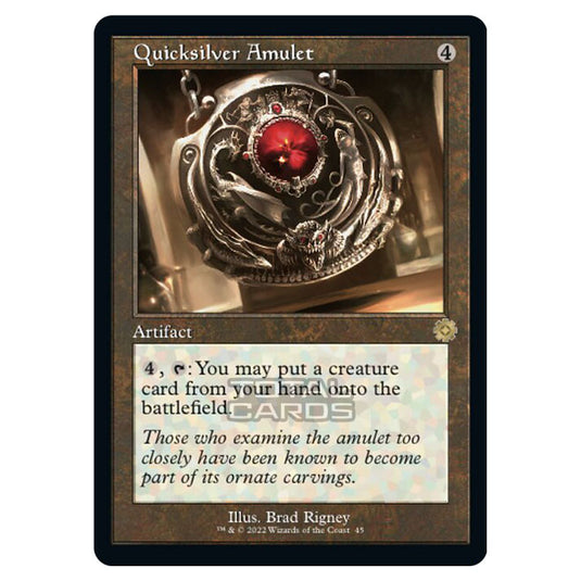 Magic The Gathering - The Brothers War - Retro Artifacts - Quicksilver Amulet (Retro Frame Artifact) - 045