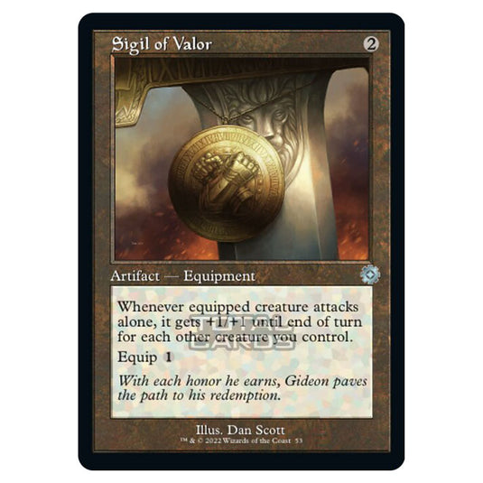 Magic The Gathering - The Brothers War - Retro Artifacts - Sigil of Valor (Retro Frame Artifact) - 053