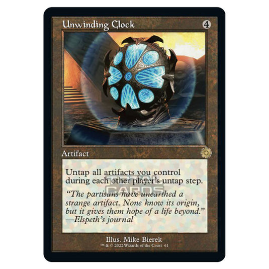 Magic The Gathering - The Brothers War - Retro Artifacts - Unwinding Clock (Retro Frame Artifact) - 061