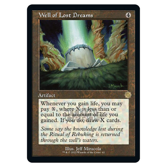 Magic The Gathering - The Brothers War - Retro Artifacts - Well of Lost Dreams (Retro Frame Artifact) - 062