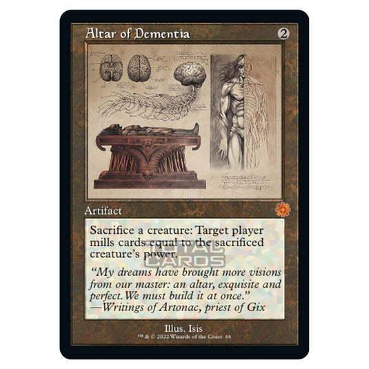 Magic The Gathering - The Brothers War - Retro Artifacts - Altar of Dementia (Retro Schematic Artifact) - 066