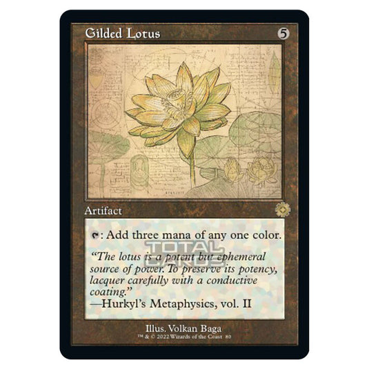 Magic The Gathering - The Brothers War - Retro Artifacts - Gilded Lotus (Retro Schematic Artifact) - 080