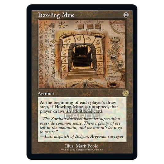 Magic The Gathering - The Brothers War - Retro Artifacts - Howling Mine (Retro Schematic Artifact) - 083