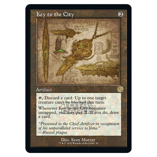 Magic The Gathering - The Brothers War - Retro Artifacts - Key to the City (Retro Schematic Artifact) - 090