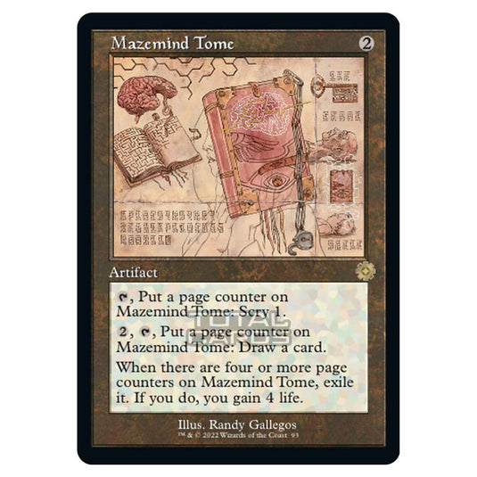 Magic The Gathering - The Brothers War - Retro Artifacts - Mazemind Tome (Retro Schematic Artifact) - 093