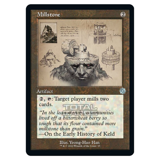 Magic The Gathering - The Brothers War - Retro Artifacts - Millstone (Retro Schematic Artifact) - 095