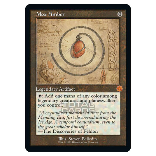 Magic The Gathering - The Brothers War - Retro Artifacts - Mox Amber (Retro Schematic Artifact) - 098