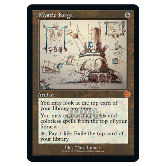 Magic The Gathering - The Brothers War - Retro Artifacts - Mystic Forge (Retro Schematic Artifact) - 099