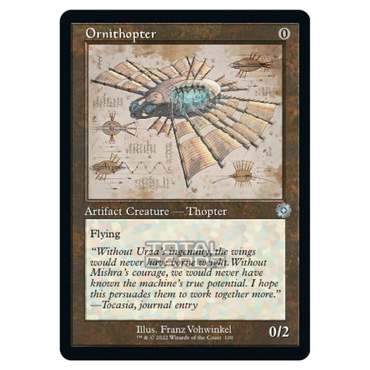 Magic The Gathering - The Brothers War - Retro Artifacts - Ornithopter (Retro Schematic Artifact) - 100