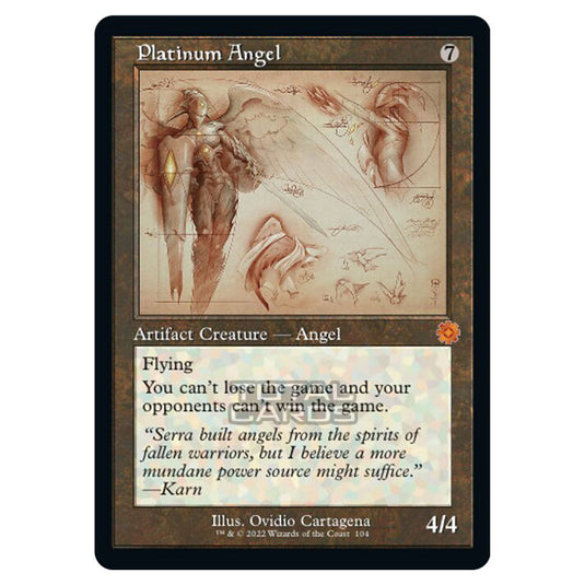 Magic The Gathering - The Brothers War - Retro Artifacts - Platinum Angel (Retro Schematic Artifact) - 104