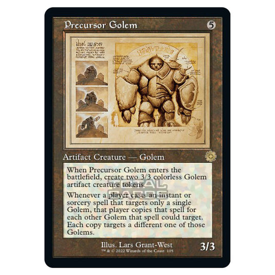 Magic The Gathering - The Brothers War - Retro Artifacts - Precursor Golem (Retro Schematic Artifact) - 105