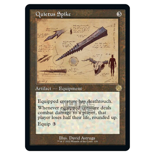 Magic The Gathering - The Brothers War - Retro Artifacts - Quietus Spike (Retro Schematic Artifact) - 109