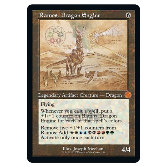 Magic The Gathering - The Brothers War - Retro Artifacts - Ramos, Dragon Engine (Retro Schematic Artifact) - 110