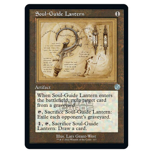 Magic The Gathering - The Brothers War - Retro Artifacts - Soul-Guide Lantern (Retro Schematic Artifact) - 117