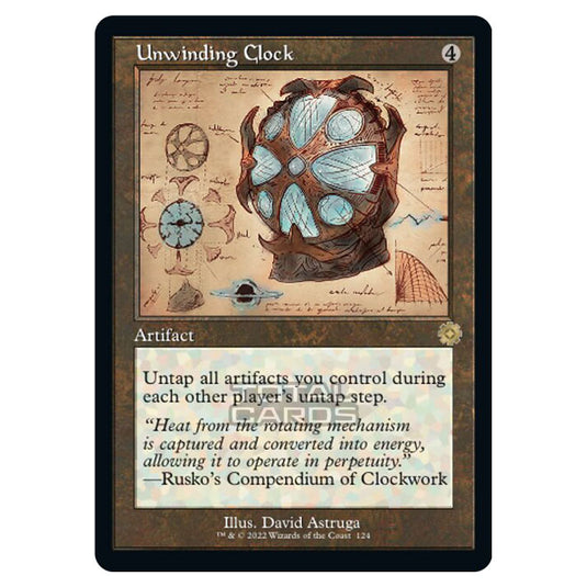 Magic The Gathering - The Brothers War - Retro Artifacts - Unwinding Clock (Retro Schematic Artifact) - 124