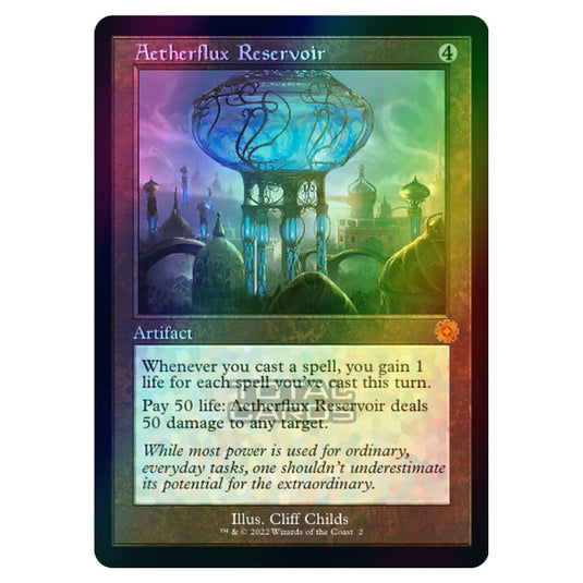 Magic The Gathering - The Brothers War - Retro Artifacts - Aetherflux Reservoir (Retro Frame Artifact) - 002 (Foil)