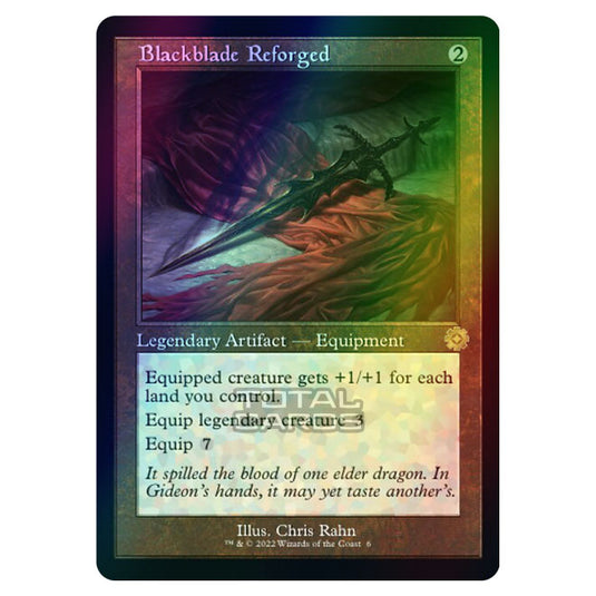 Magic The Gathering - The Brothers War - Retro Artifacts - Blackblade Reforged (Retro Frame Artifact) - 006 (Foil)