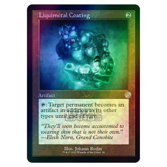 Magic The Gathering - The Brothers War - Retro Artifacts - Liquimetal Coating (Retro Frame Artifact) - 028 (Foil)