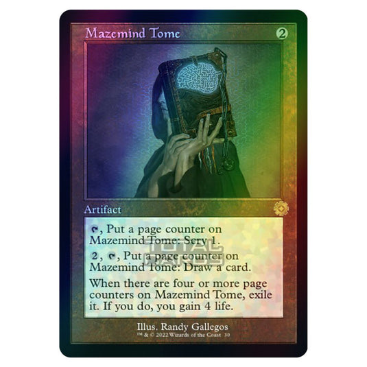 Magic The Gathering - The Brothers War - Retro Artifacts - Mazemind Tome (Retro Frame Artifact) - 030 (Foil)