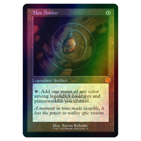 Magic The Gathering - The Brothers War - Retro Artifacts - Mox Amber (Retro Frame Artifact) - 035 (Foil)