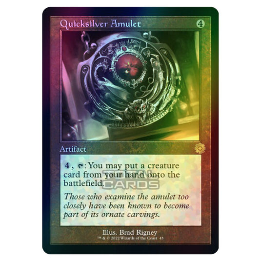 Magic The Gathering - The Brothers War - Retro Artifacts - Quicksilver Amulet (Retro Frame Artifact) - 045 (Foil)