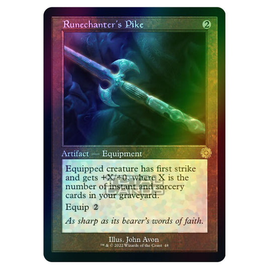 Magic The Gathering - The Brothers War - Retro Artifacts - Runechanter's Pike (Retro Frame Artifact) - 048 (Foil)