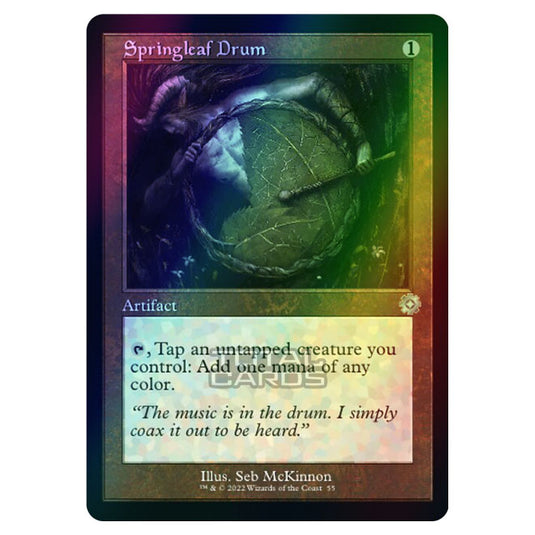 Magic The Gathering - The Brothers War - Retro Artifacts - Springleaf Drum (Retro Frame Artifact) - 055 (Foil)