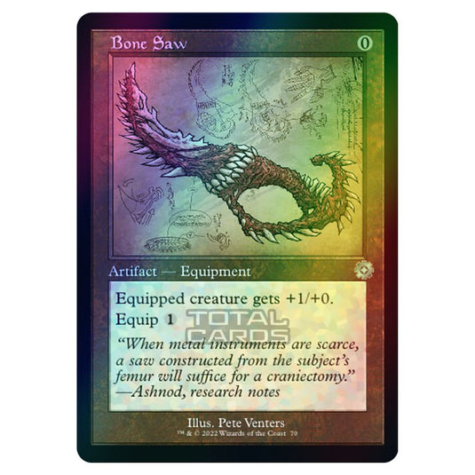 Magic The Gathering - The Brothers War - Retro Artifacts - Bone Saw (Retro Schematic Artifact) - 070 (Foil)