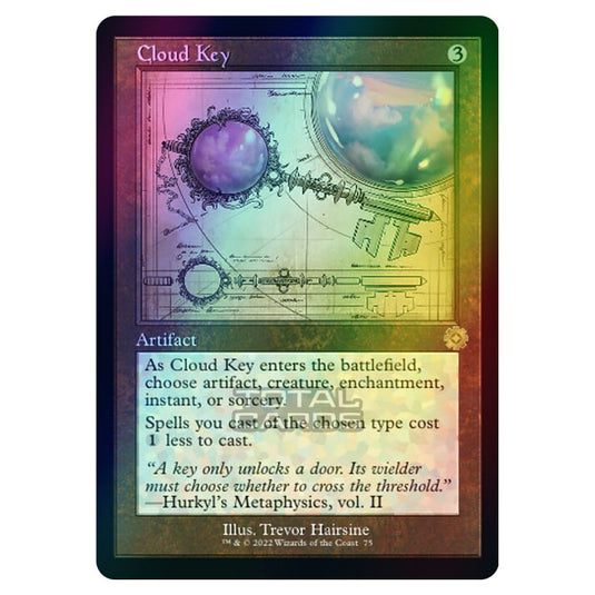 Magic The Gathering - The Brothers War - Retro Artifacts - Cloud Key (Retro Schematic Artifact) - 075 (Foil)