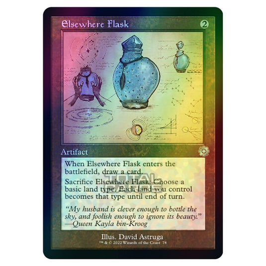 Magic The Gathering - The Brothers War - Retro Artifacts - Elsewhere Flask (Retro Schematic Artifact) - 078 (Foil)