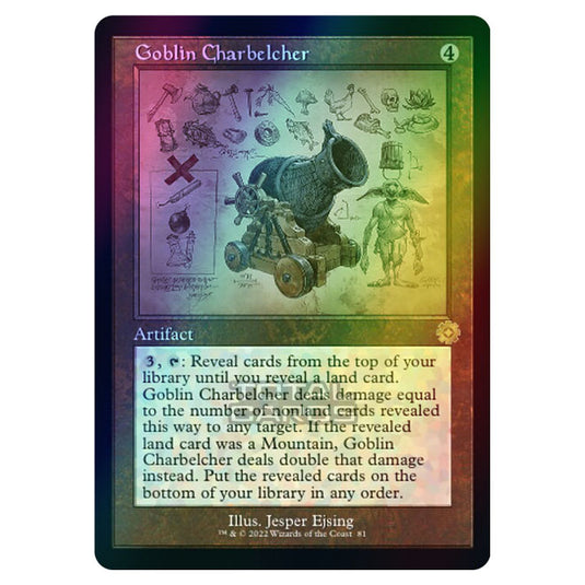 Magic The Gathering - The Brothers War - Retro Artifacts - Goblin Charbelcher (Retro Schematic Artifact) - 081 (Foil)