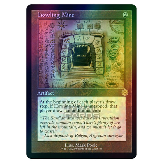 Magic The Gathering - The Brothers War - Retro Artifacts - Howling Mine (Retro Schematic Artifact) - 083 (Foil)