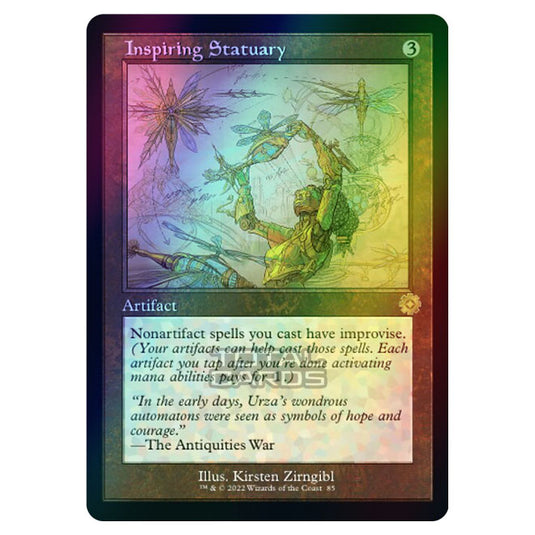 Magic The Gathering - The Brothers War - Retro Artifacts - Inspiring Statuary (Retro Schematic Artifact) - 085 (Foil)