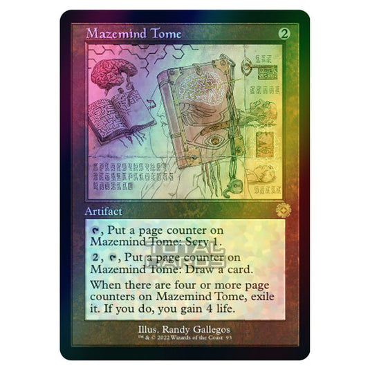 Magic The Gathering - The Brothers War - Retro Artifacts - Mazemind Tome (Retro Schematic Artifact) - 093 (Foil)