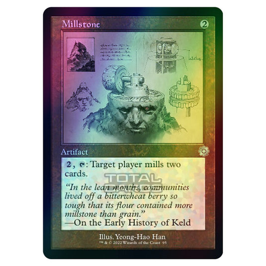 Magic The Gathering - The Brothers War - Retro Artifacts - Millstone (Retro Schematic Artifact) - 095 (Foil)