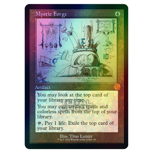 Magic The Gathering - The Brothers War - Retro Artifacts - Mystic Forge (Retro Schematic Artifact) - 099 (Foil)