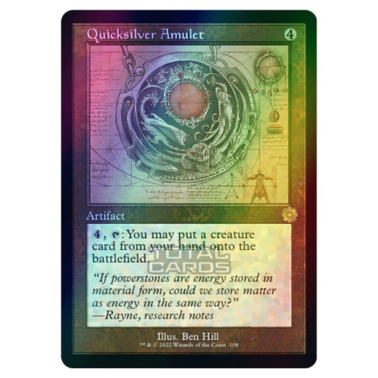 Magic The Gathering - The Brothers War - Retro Artifacts - Quicksilver Amulet (Retro Schematic Artifact) - 108 (Foil)