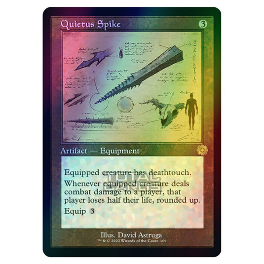 Magic The Gathering - The Brothers War - Retro Artifacts - Quietus Spike (Retro Schematic Artifact) - 109 (Foil)