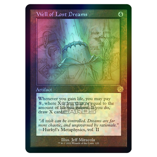 Magic The Gathering - The Brothers War - Retro Artifacts - Well of Lost Dreams (Retro Schematic Artifact) - 125 (Foil)