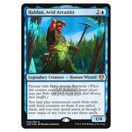 Magic The Gathering - Commander 2020 - Haldan, Avid Arcanist - 2/322