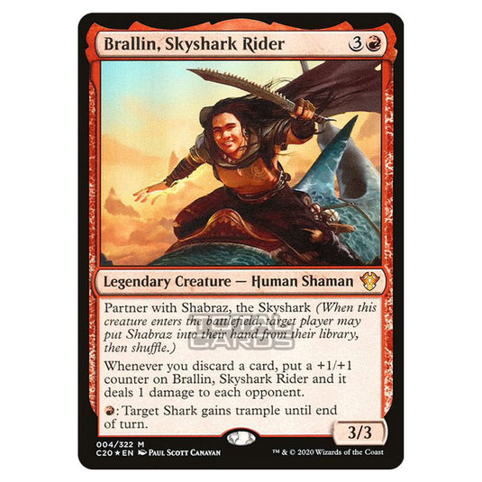 Magic The Gathering - Commander 2020 - Brallin, Skyshark Rider - 4/322