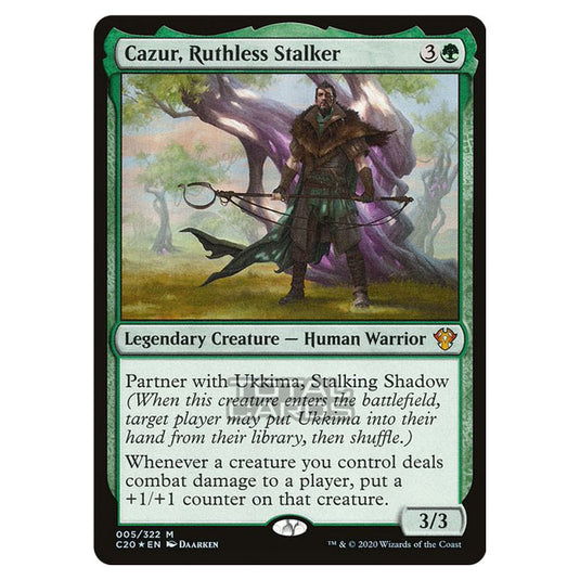 Magic The Gathering - Commander 2020 - Cazur, Ruthless Stalker - 5/322