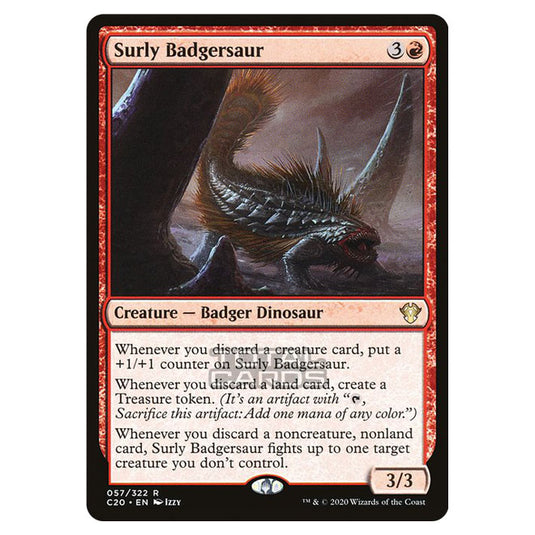 Magic The Gathering - Commander 2020 - Surly Badgersaur - 57/322