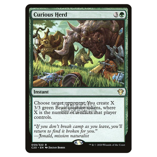 Magic The Gathering - Commander 2020 - Curious Herd - 59/322