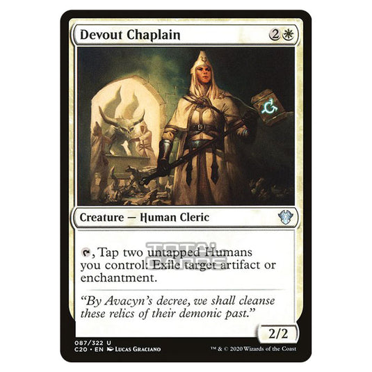 Magic The Gathering - Commander 2020 - Devout Chaplain - 87/322