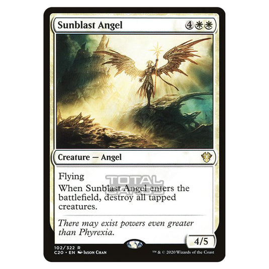 Magic The Gathering - Commander 2020 - Sunblast Angel - 102/322