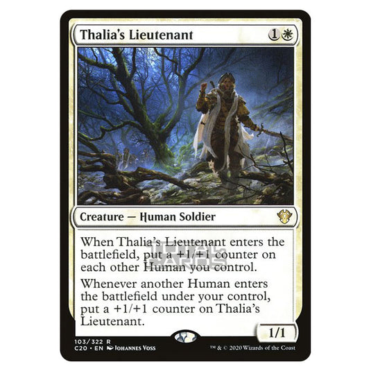 Magic The Gathering - Commander 2020 - Thalia's Lieutenant - 103/322