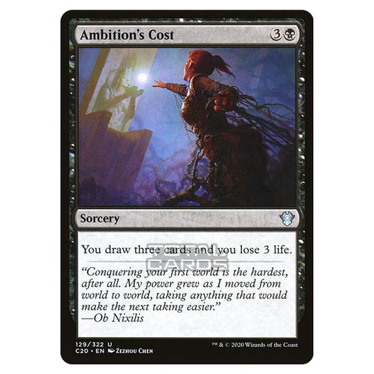 Magic The Gathering - Commander 2020 - Ambition's Cost - 129/322